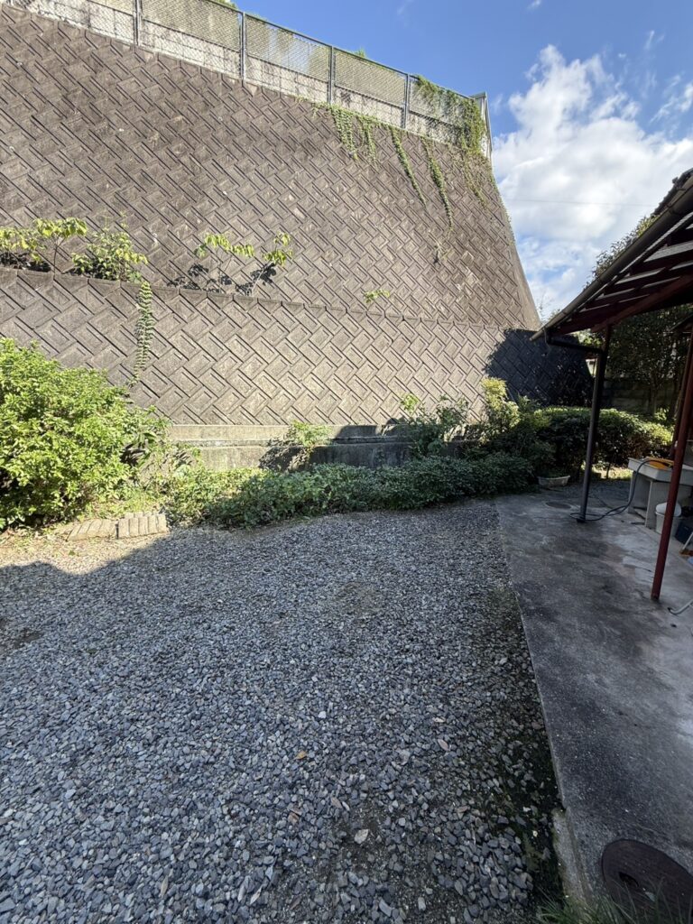 新居浜市七宝台 庭木の伐採完了後